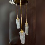 Vintage diamond point rocket suspension cascade globes
