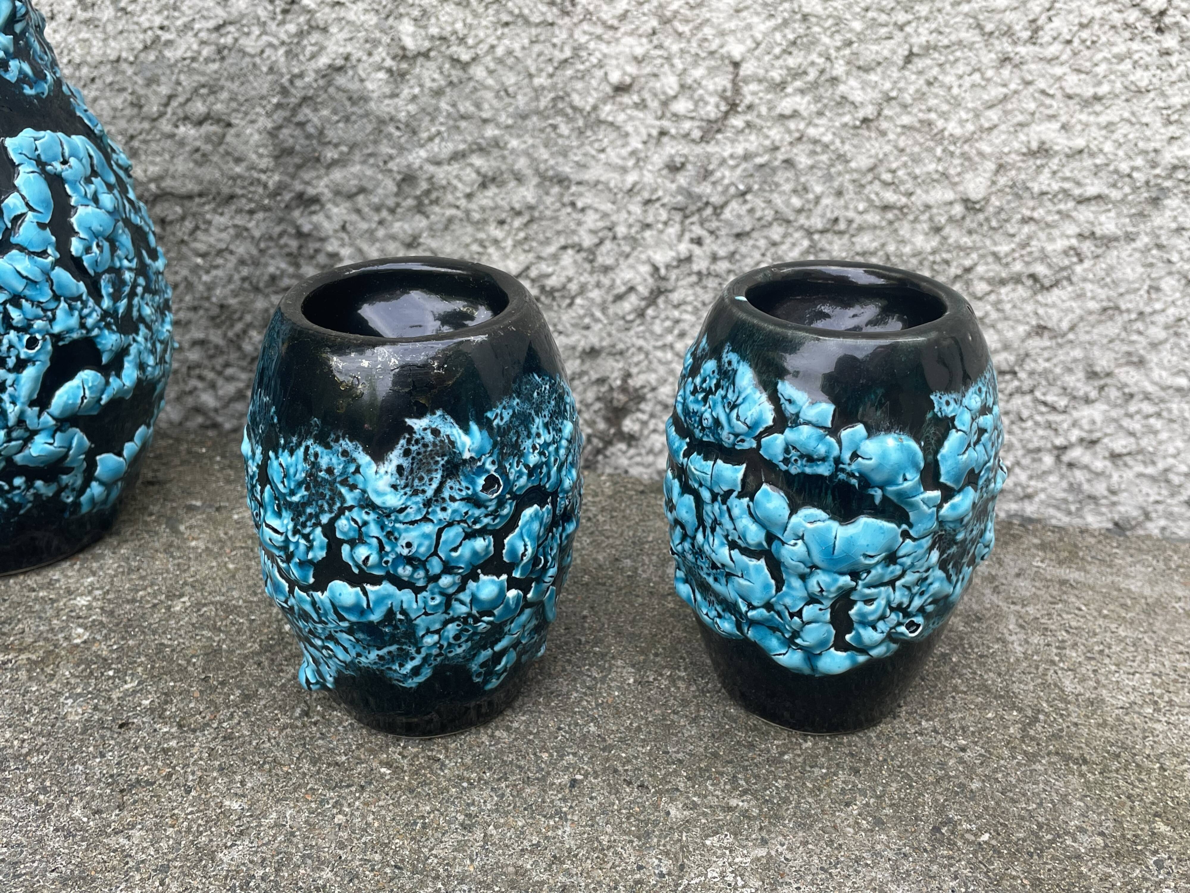 Ceramic Vallauris Luc - table service - orangeade - pitcher - glass