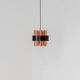 Copper pendant light by Werner Schou