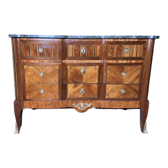 Restored XIXth century Transition style chest of drawers