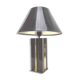 Lampe plexiglas et métal doré années 70