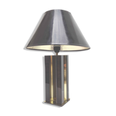 Plexiglas lamp and gold metal 70s