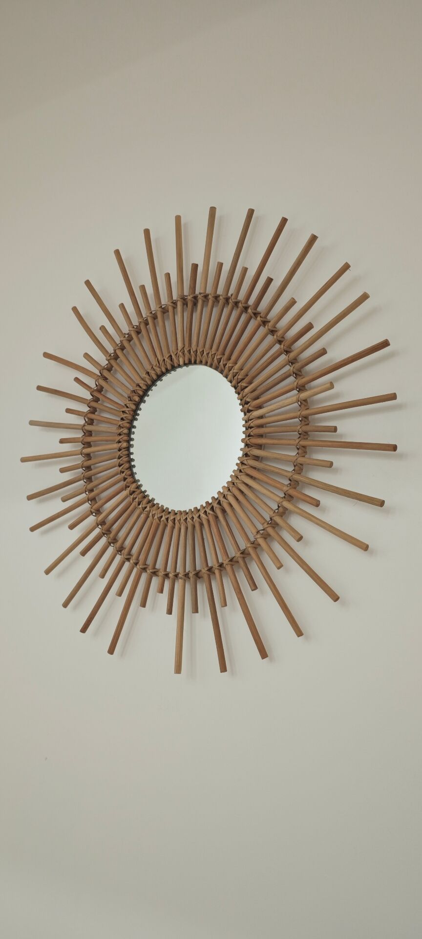 Rattan sun mirror 1970