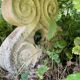 Vintage stone garden bench