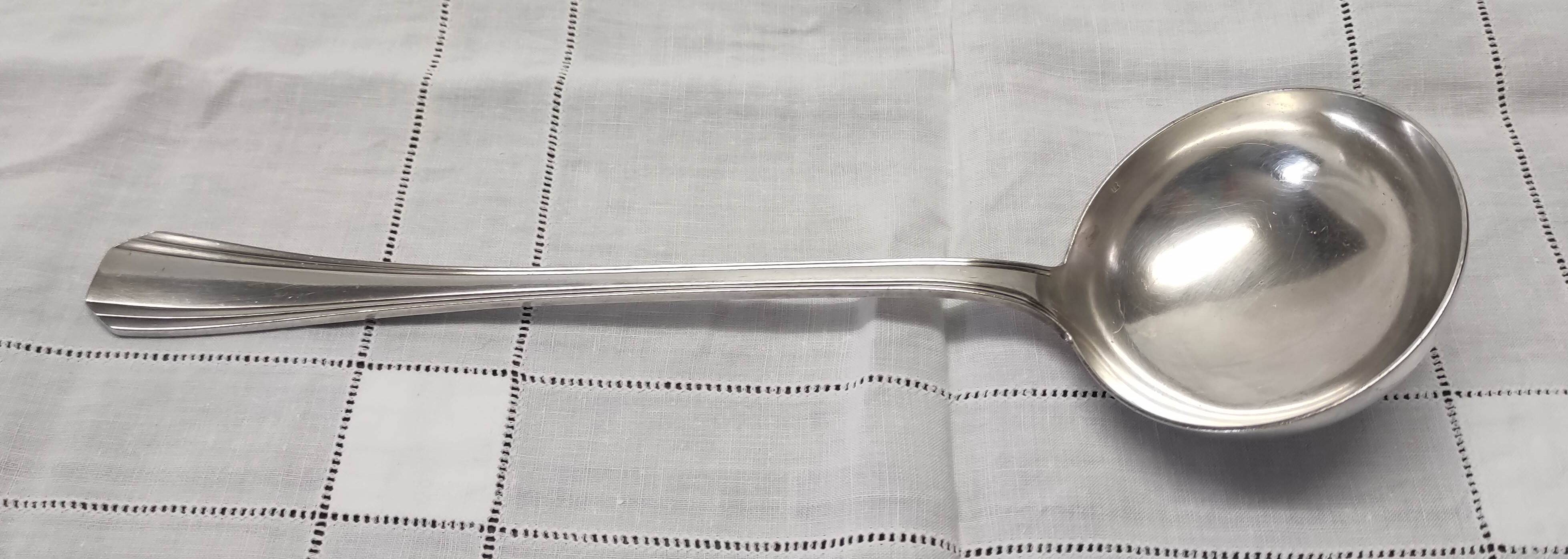 Box 2 drawers household 57 pieces christofle silver metal model "boreal"