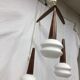 Scandinavian style boomerang suspension of the 60s