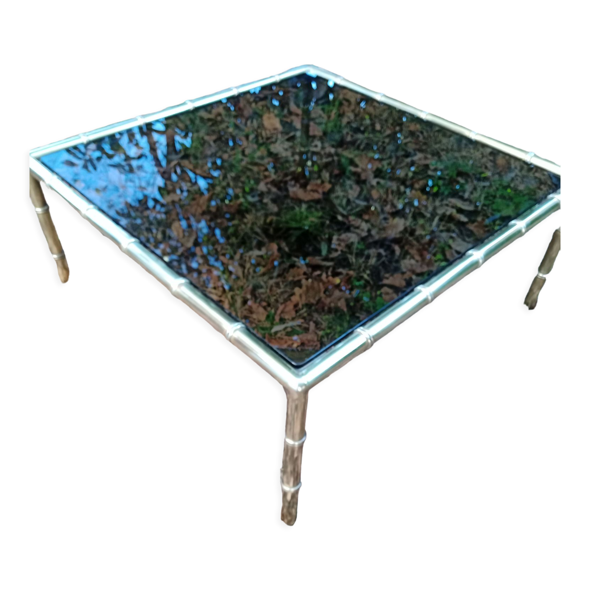 Vintage brass coffee table