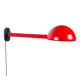 Lampe murale extensible post-moderne en métal rouge