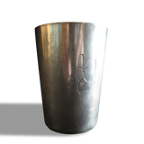 Brass ring in sterling silver