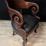 Empire armchair in mahogany