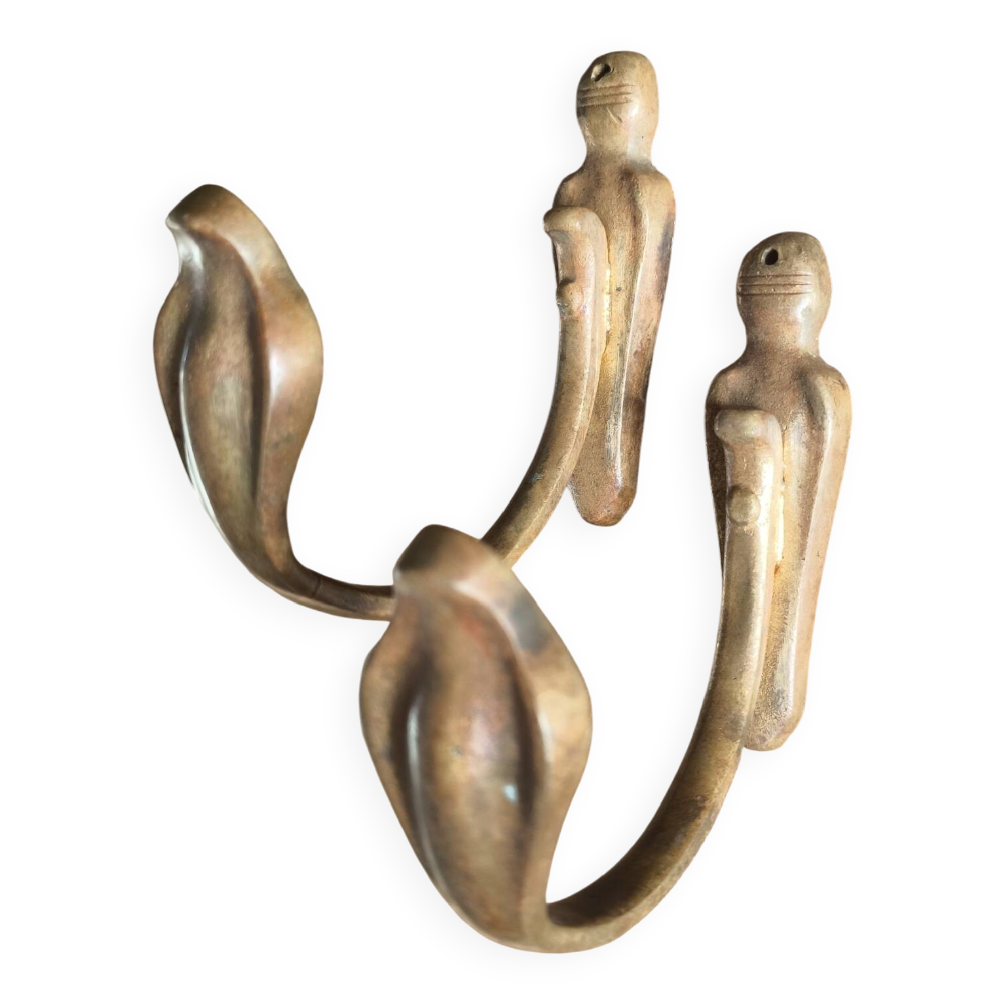 Pair of vintage Art Deco coat hooks