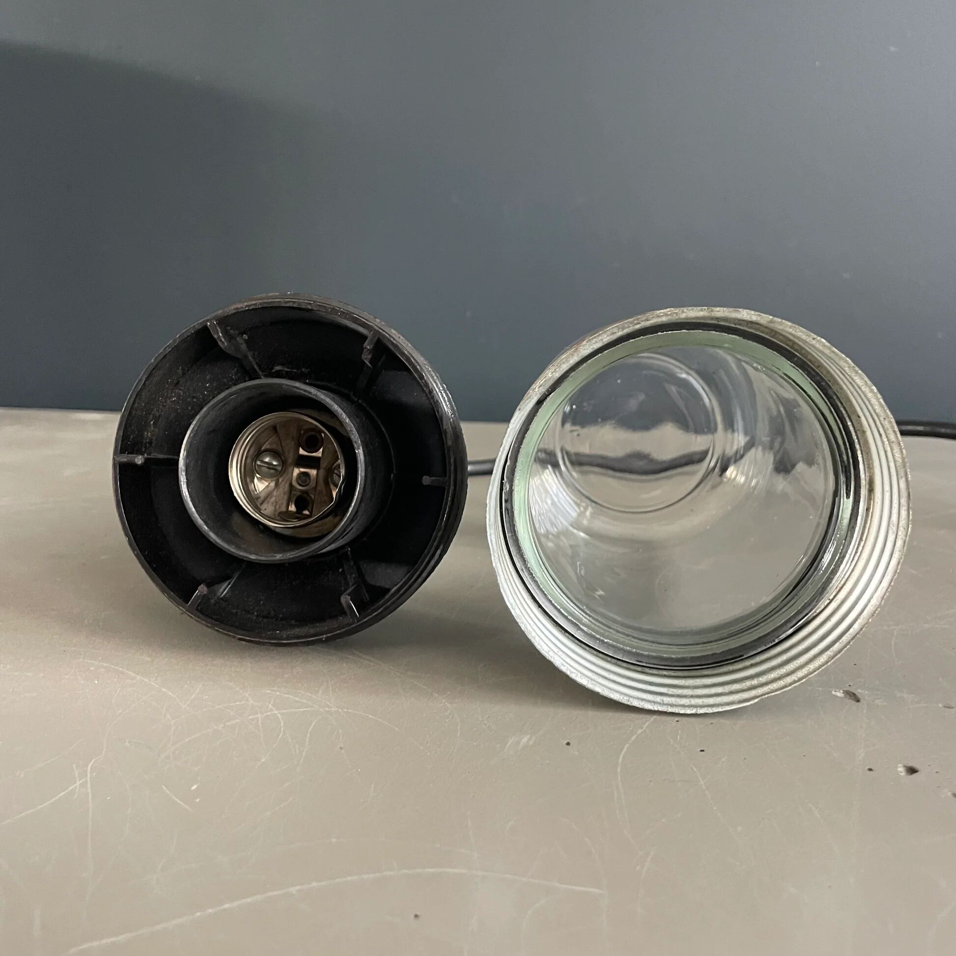 Old portable lamp