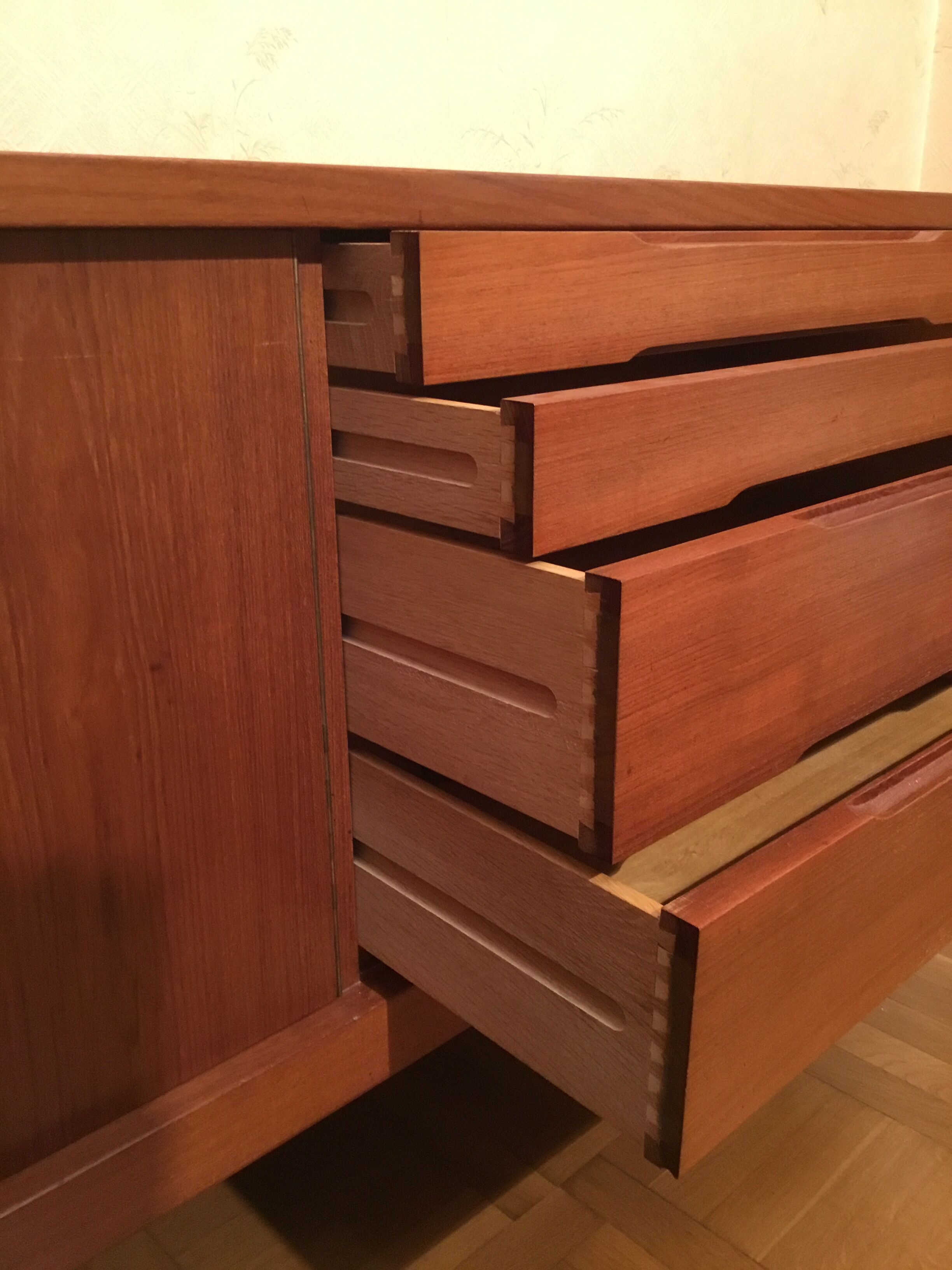 Danish teak sideboard in the 1960s