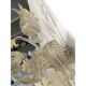 Contemporary Floral Transparent-Gold "Ca' Rezzonico" Murano Glass Wall Sconce