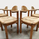 Vintage Rainer Daumiller papercord dining chairs Hirtshals Savværk
