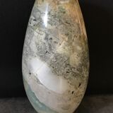 Vase soliflore in natural pierre onyx light green