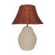 Stone shade lamp rattan 70s