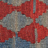 Handwoven Afghan Kilim, Traditional Wool Geometric Area Rug- 99x129cm