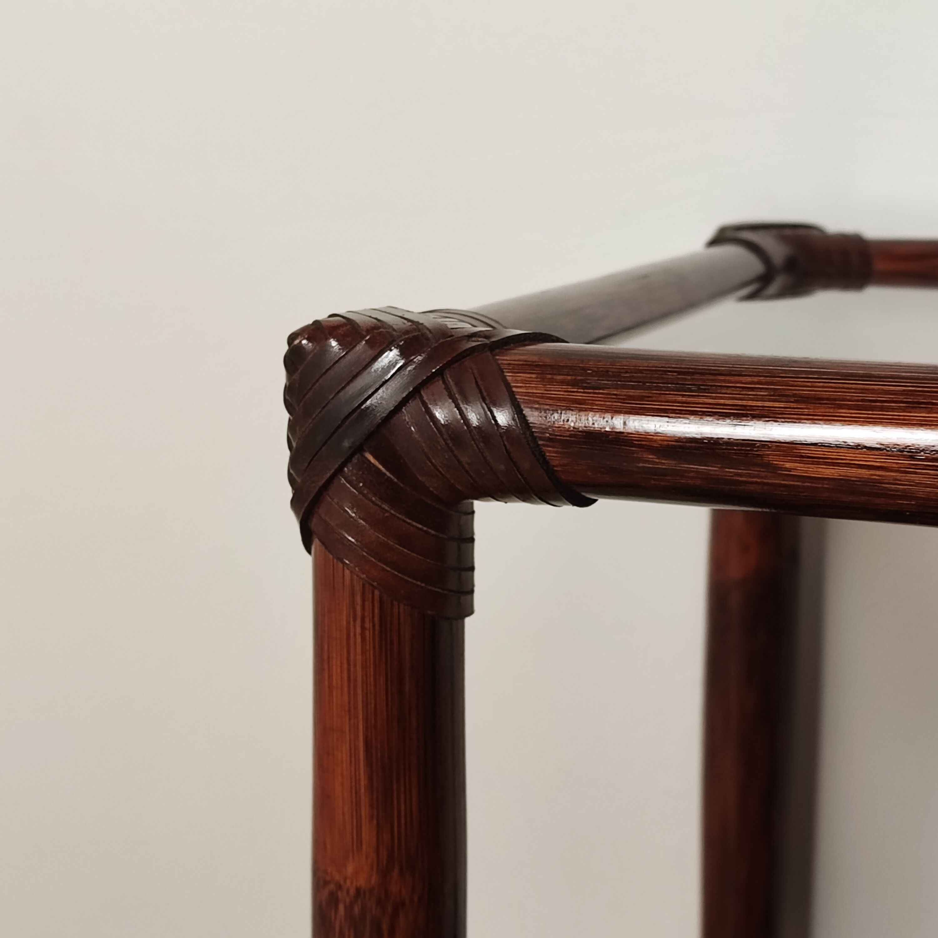 Rattan sofa bedside table