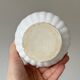 White ribbed ceramic cache-pot