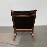 Set of 3 Norwegian Mi-Century Style Siesta Lounge Chairs and Glass Side Table by Ingmar Relling for Westnofa