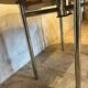 Vintage aluminum/wood table 1960/70