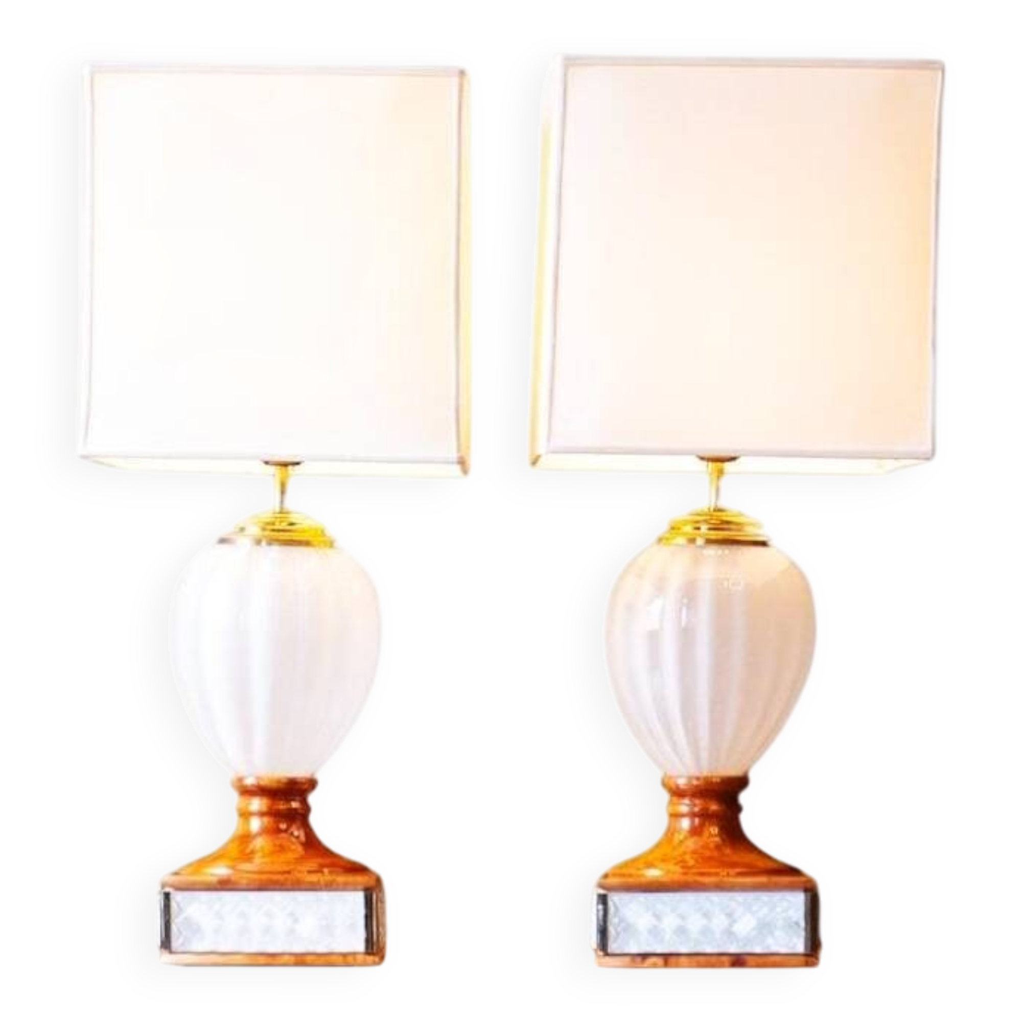 Table lamps by Tommaso Barbi, Italy 1970s