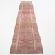 3x13 Rug For Entrway Pale Red Vintage Turkish Runner Rug, 84x394Cm