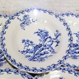 6 Gien Chardons soup plates (12)