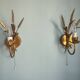 Pair of vintage Italian Hollywood Regency style sconces