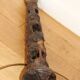 Large African art tower lamp base unique piece