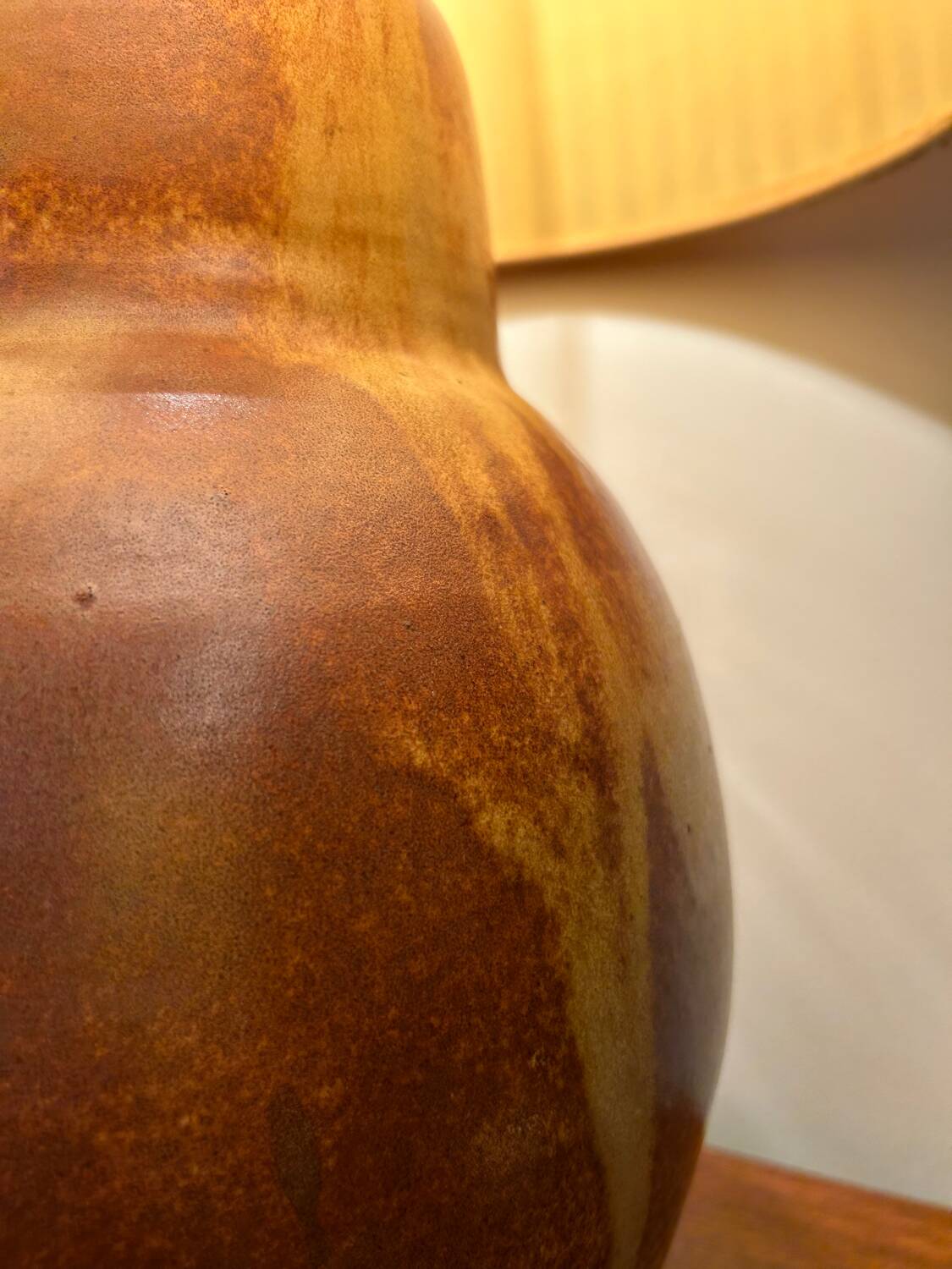 Large sandstone lamp from the 60s