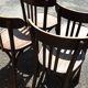 4 curved bistro chairs period 40/50