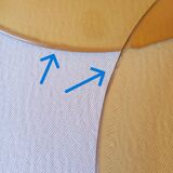 12 assiettes plates Vereco ambre