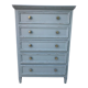 Antique chest of drawers 5 drawers patinated