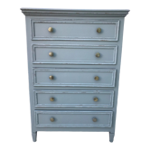 Commode ancienne 5 tiroirs patinée