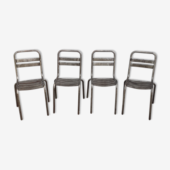 Set of 4 brewery chairs