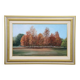 Autumn Landscape, Oil On Canvas Cardboard, Italy 20th Century