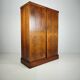 English Art Deco Light Burr Walnut Compactom Gentleman's Wardrobe