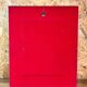 Crucifix, christ, on red velvet frame, silver wood, 50s, 60s, vintage