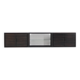 Enfilade 3 modules, bois d'iroko massif