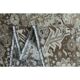 1960s Vintage Persian Handmade Wool Cotton Light Brown Area Rug 283x374