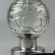 60s 70s table lamp bedside lamp chrome Doria glass space age design