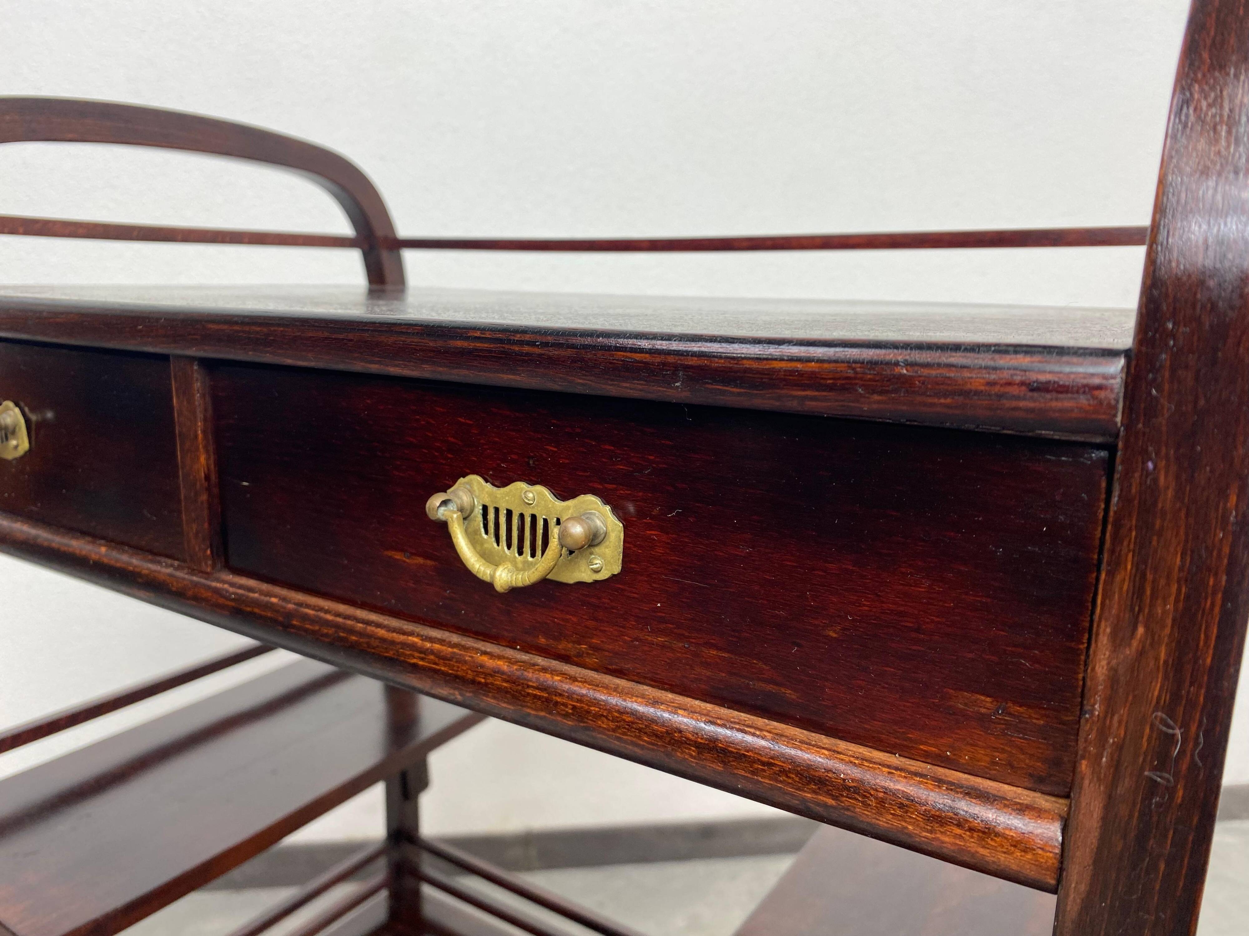 Vienna Secession shelf attributed to Koloman Moser and Otto Wagner executed by Fischel.