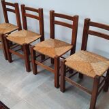 Set of 4 mulched chairs