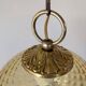 Amber glass pendant light