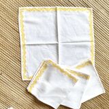 Vintage rectangular tablecloth 145 X 190 and assorted towels