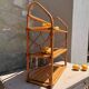 Vintage wall shelf in rattan