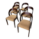 Set of 6 "Gondole" chairs by Baumann from the 1960s.