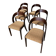 Set of 6 "Gondole" chairs by Baumann from the 1960s.